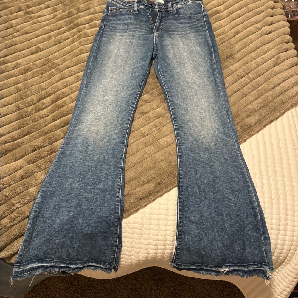 Buckle Women's Wide Leg Blue Jeans